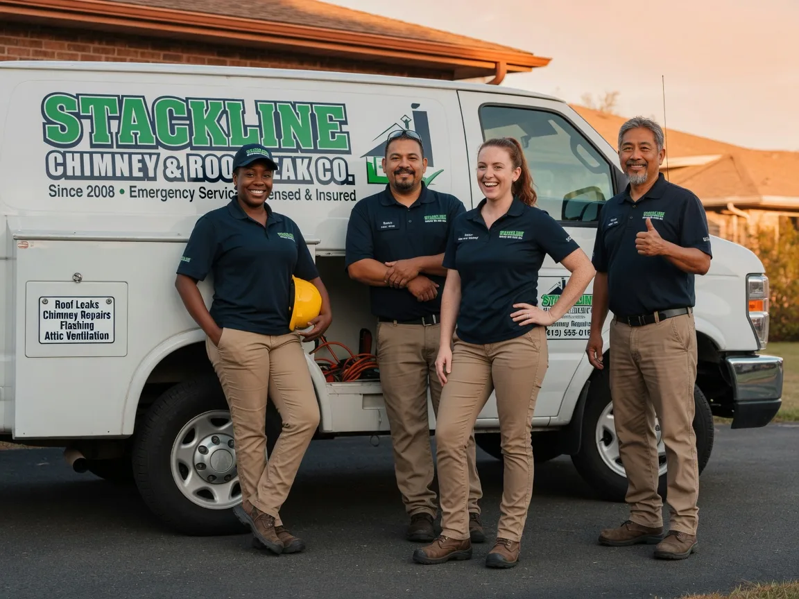 Chimney flashing repair company in Proberta, CA